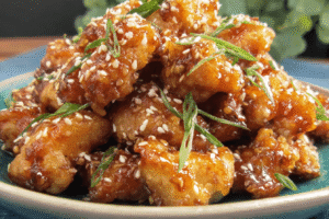 Crispy Chinese Honey Garlic Chicken