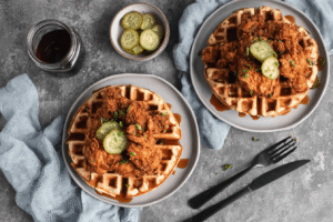 Crispy Fried Chicken and Waffles