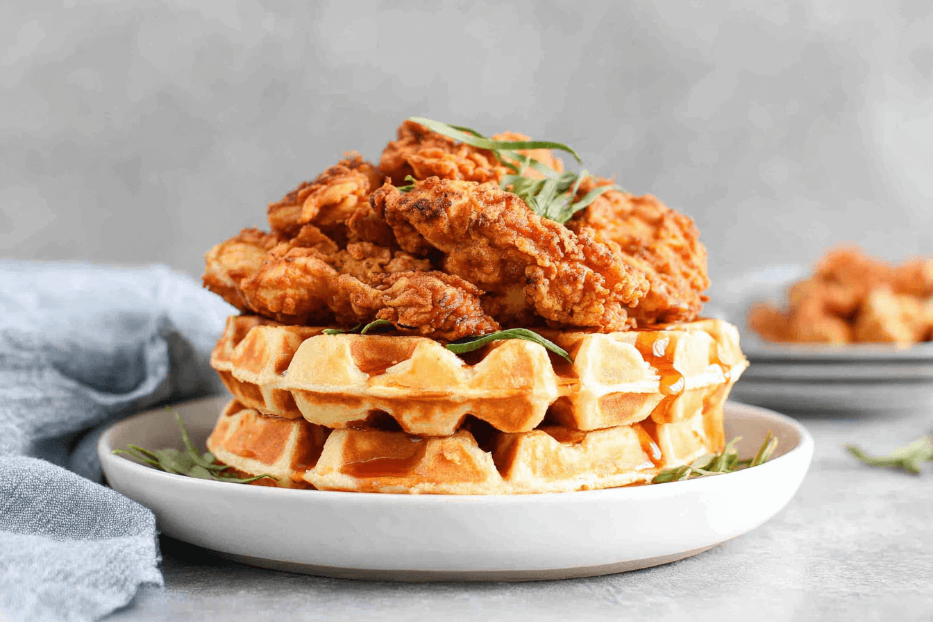 Crispy Fried Chicken and Waffles Recipe