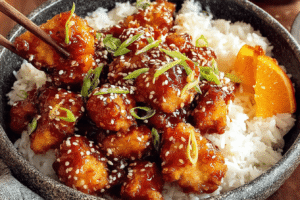 Healthy Air Fryer Orange Chicken
