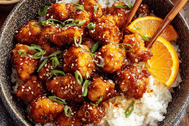 Healthy Air Fryer Orange Chicken Recipe