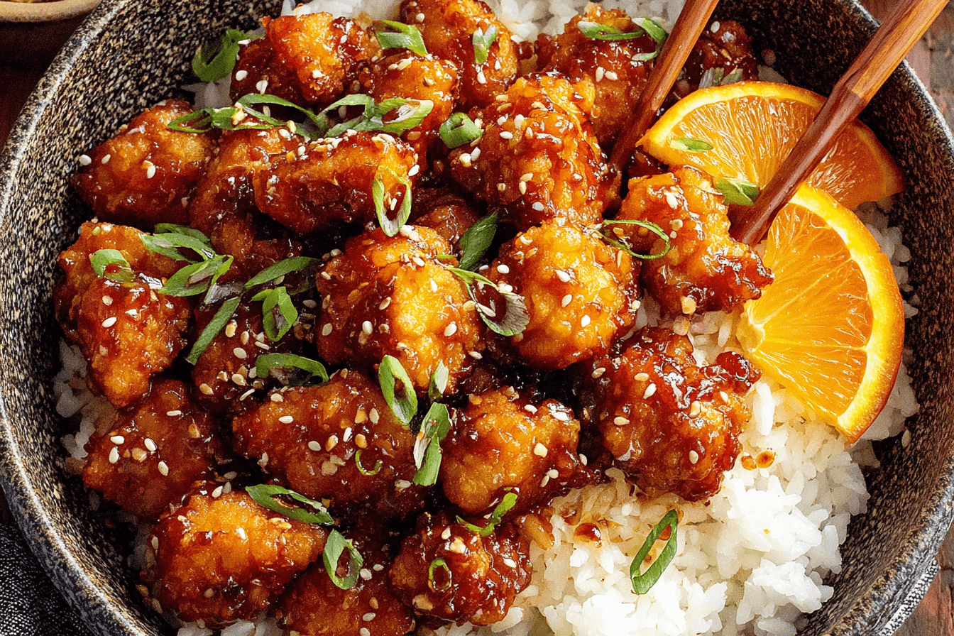 Healthy Air Fryer Orange Chicken Recipe