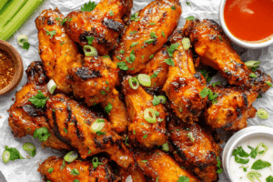 Hot Honey Old Bay Chicken Wings