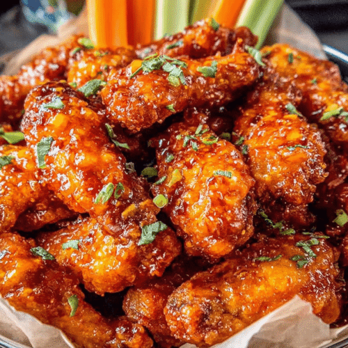 Hot Honey Peach Wings Recipe