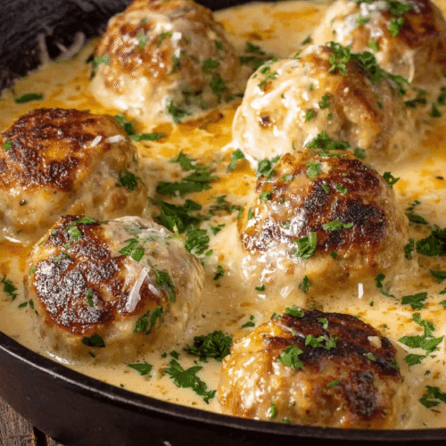 Keto Turkey Meatballs In A Creamy Sauce Recipe