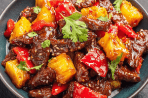 Pineapple Beef Stir Fry
