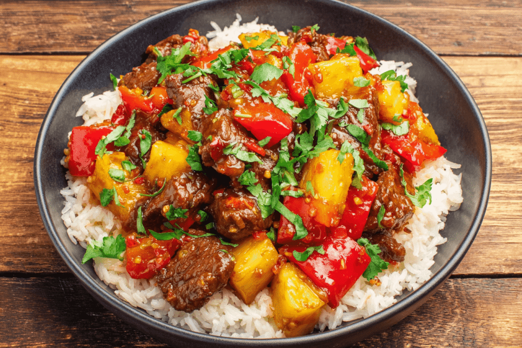 Pineapple Beef Stir Fry Recipe