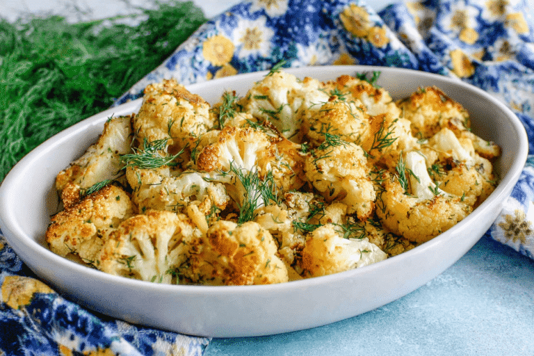 Roasted Dijon Cauliflower Recipe