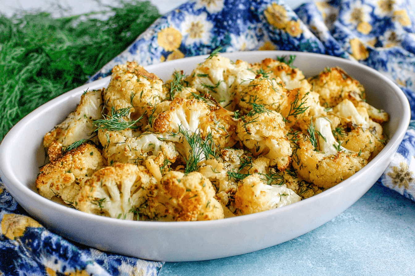 Roasted Dijon Cauliflower Recipe