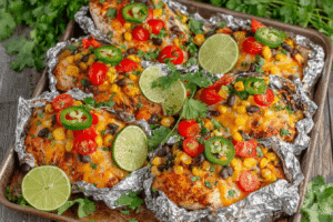 Santa Fe Chicken Foil Packets