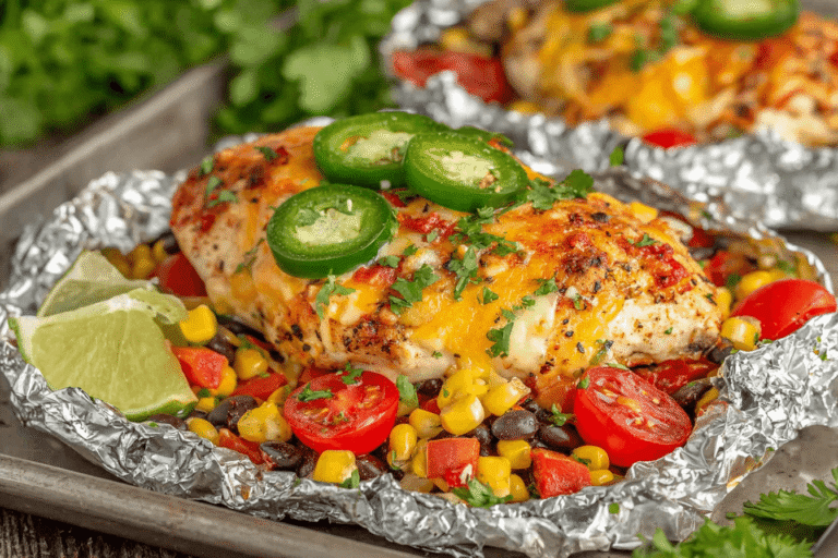 Santa Fe Chicken Foil Packets Recipe