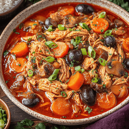Slow Cooker Korean Chicken Stew Recipe